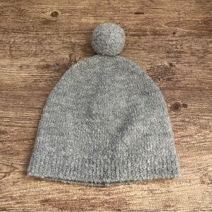 NWT Everlane The Teddy Beanie Wool Blend Heather Gray One Size